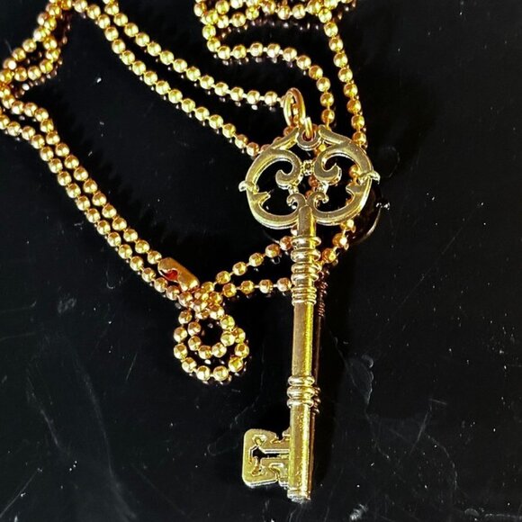 Key SteampunkCopper Pendant Necklace Gift Gothic Skate Punk Handmade - Picture 3 of 6